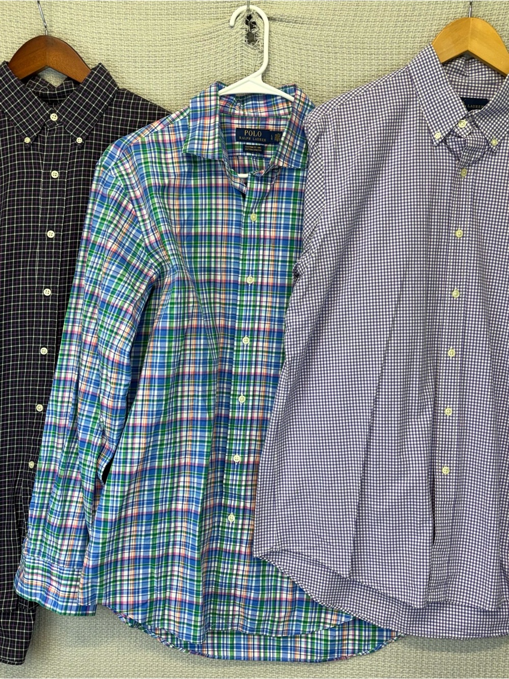 Polo Ralph Lauren Mens Button Down Shirts Mens Large Lot of 3 Preppy Casual Vtg